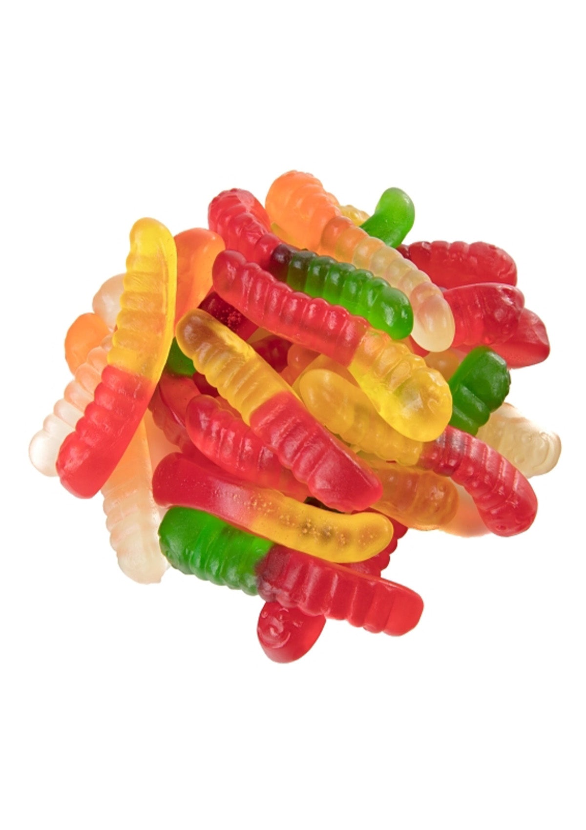 Sour Gummy Worms Mini Assorted Fruit